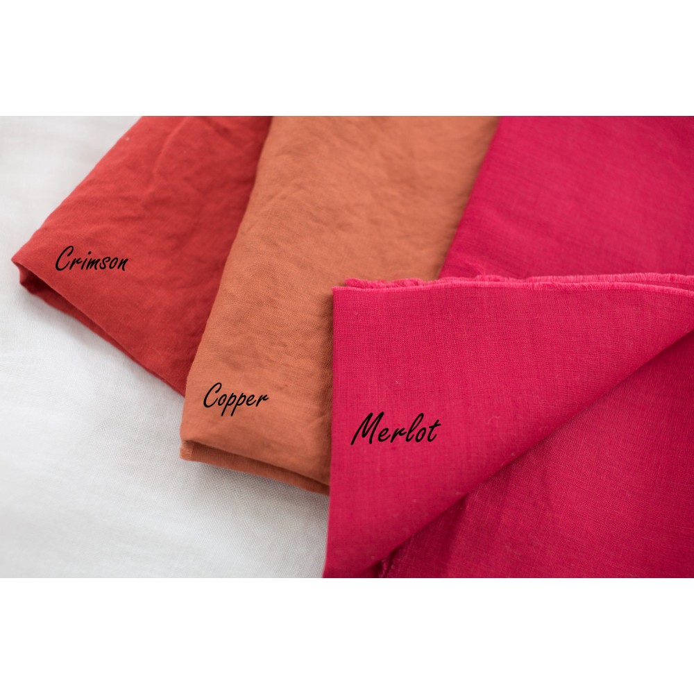 Copper - 100% Linen Fabric - Ontario, Canada