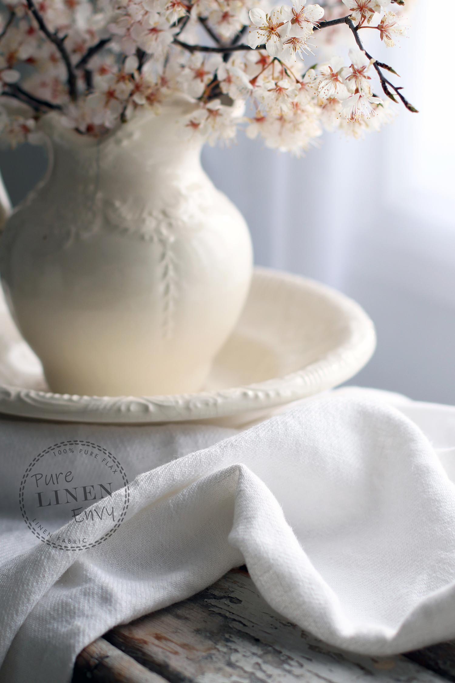 White 280g Twill Weave