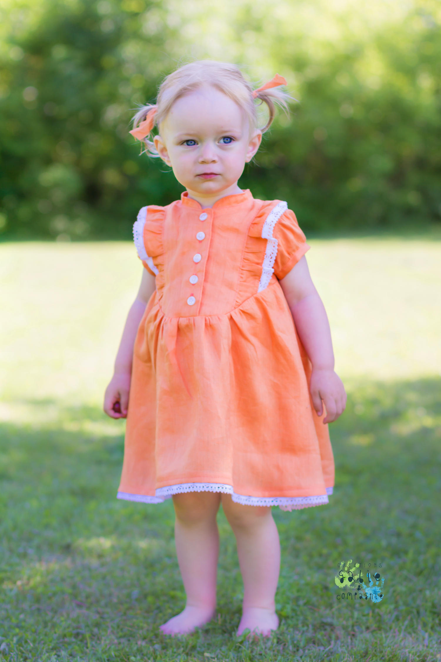 Dress made with Firecracker Linen